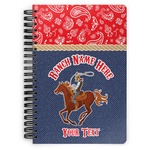 Western Ranch Spiral Notebook - 7x10 w/ Name or Text
