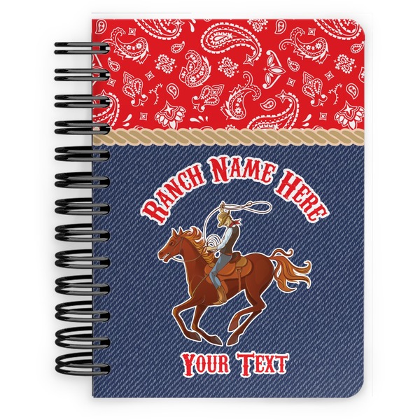 Custom Western Ranch Spiral Notebook - 5x7 w/ Name or Text