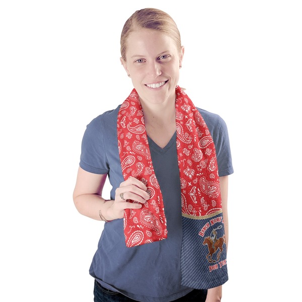 Western Ranch Sport Towel - Exercise use - Model