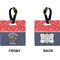 Western Ranch Square Luggage Tag (Front + Back)