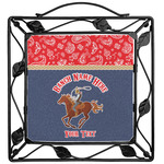 Western Ranch Square Trivet (Personalized)