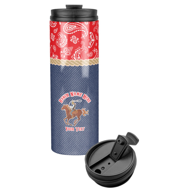 Custom Western Ranch Stainless Steel Skinny Tumbler (Personalized)