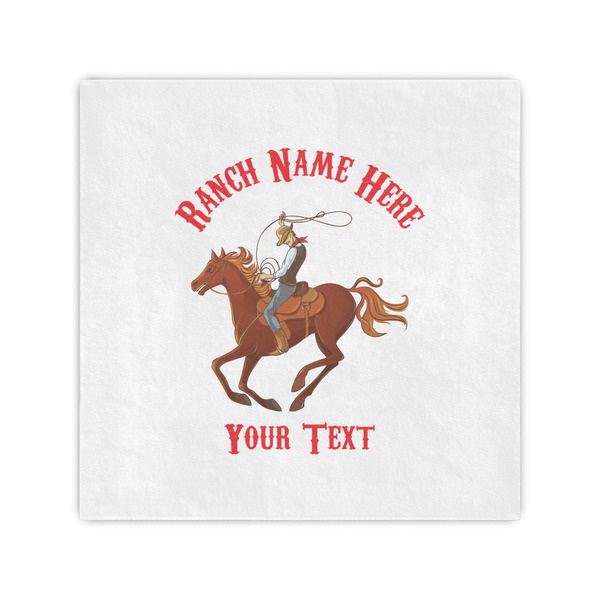 Custom Western Ranch Standard Cocktail Napkins (Personalized)