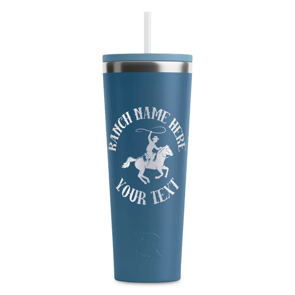 Custom Western Ranch RTIC Everyday Tumbler with Straw - 28oz (Personalized)