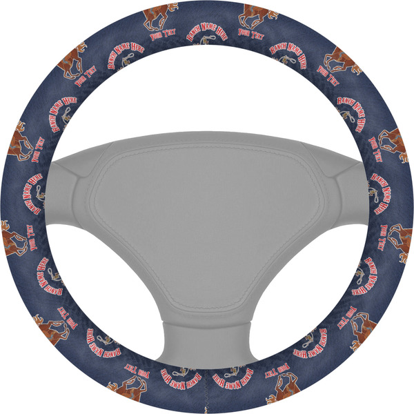 Custom Western Ranch Steering Wheel Cover (Personalized)
