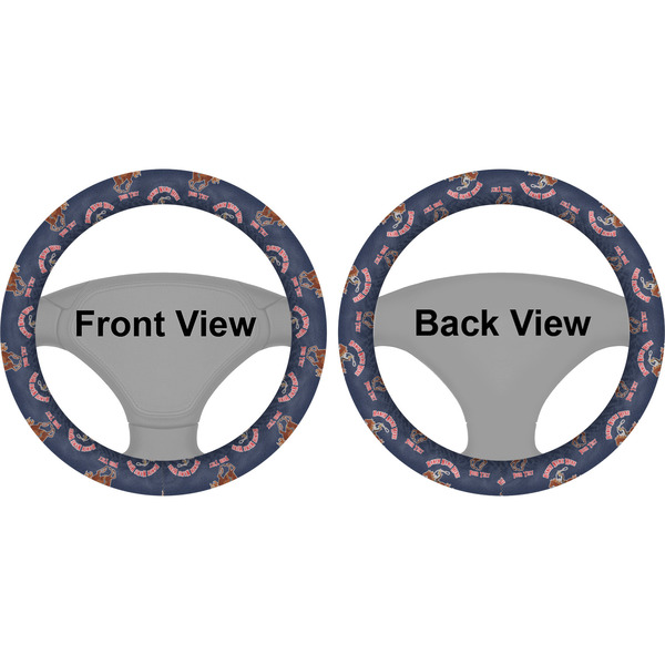 Western Ranch Steering Wheel Cover- Front and Back