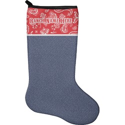 Western Ranch Holiday Stocking - Neoprene (Personalized)