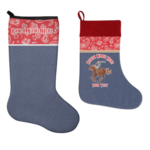 Western Ranch Stockings - Side by Side compare