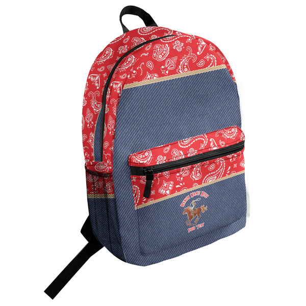Custom Western Ranch Student Backpack (Personalized)