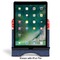Western Ranch Stylized Tablet Stand - Front with ipad