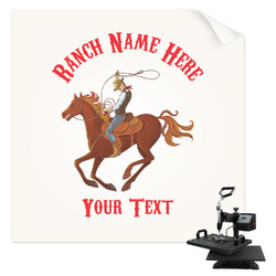 Western Ranch Sublimation Transfer - Shirt Back / Men (Personalized)