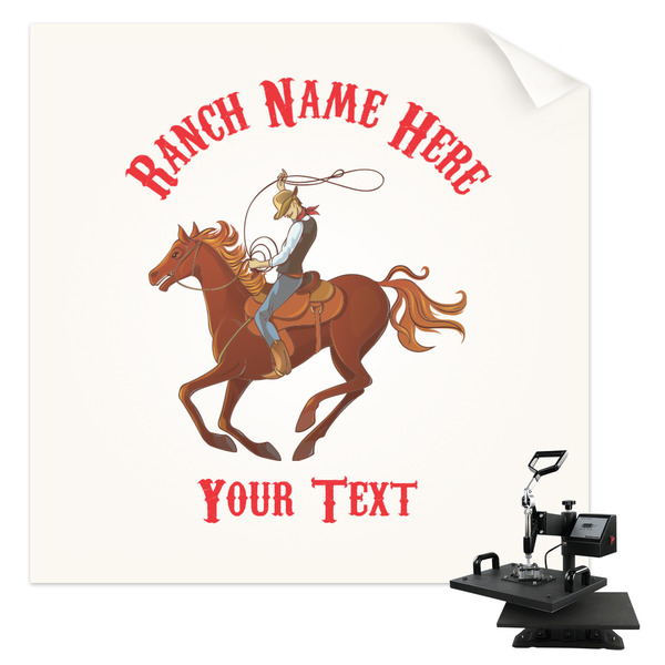 Custom Western Ranch Sublimation Transfer - Youth / Women (Personalized)