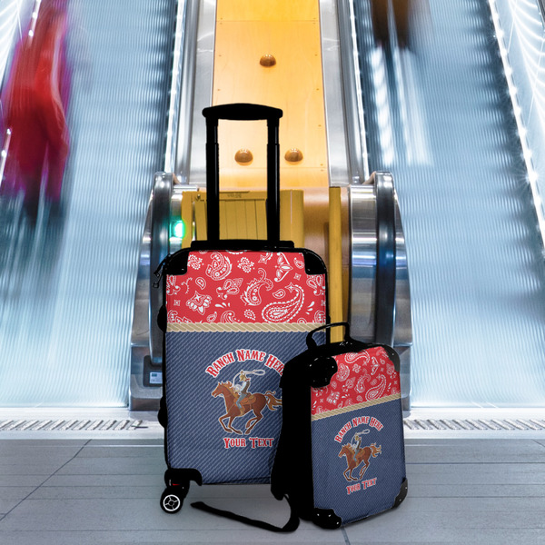 Western Ranch Suitcase Set 4 - IN CONTEXT