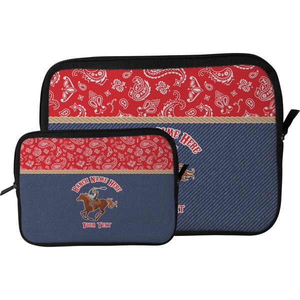 Western Ranch Tablet Sleeve (Size Comparison)