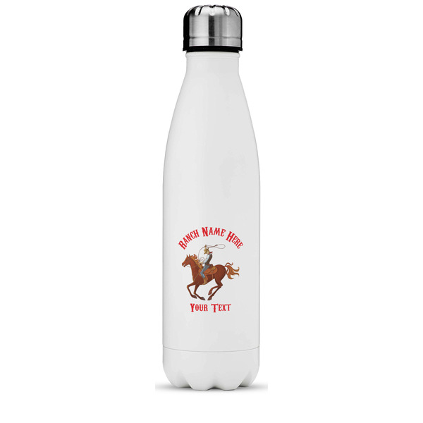 Custom Western Ranch Water Bottle - 17 oz. - Stainless Steel - Full Color Printing (Personalized)