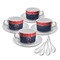 Western Ranch Tea Cup - Set of 4 (Personalized)