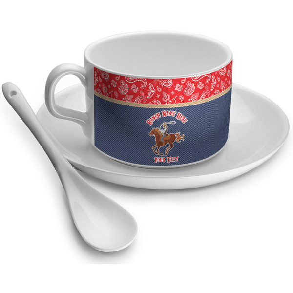 Custom Western Ranch Tea Cup - Single (Personalized)