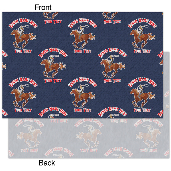 Western Ranch Tissue Paper - Heavyweight - XL - Front & Back