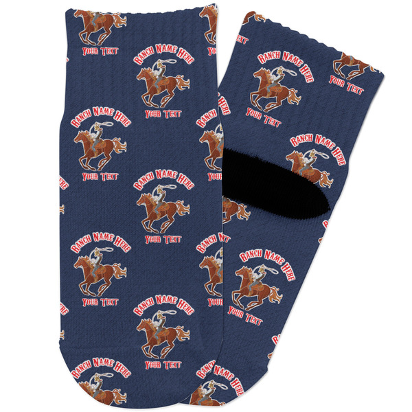 Custom Western Ranch Toddler Ankle Socks (Personalized)