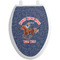 Western Ranch Toilet Seat Decal Elongated
