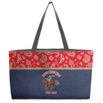 Western Ranch Beach Totes Bag - w/ Black Handles (Personalized)