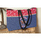 Western Ranch Tote w/Black Handles - Lifestyle View