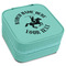 Western Ranch Travel Jewelry Boxes - Leatherette - Teal - Angled View
