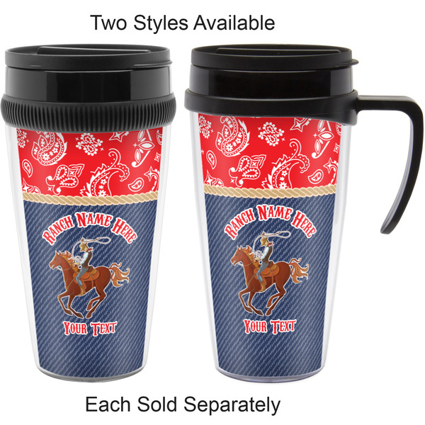 Western Ranch Travel Mugs - with & without Handle