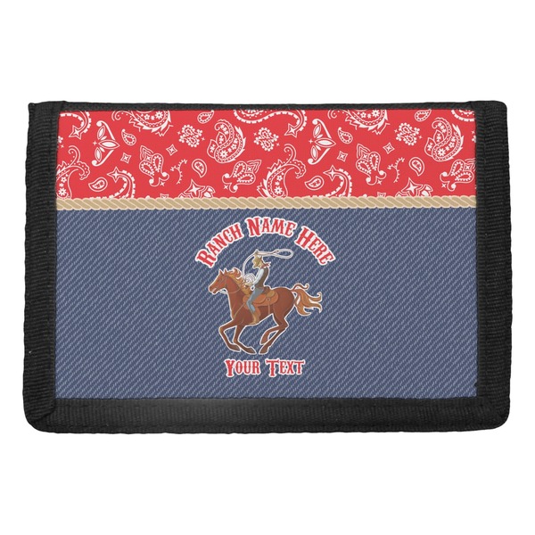 Custom Western Ranch Trifold Wallet (Personalized)
