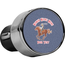 Western Ranch USB Car Charger (Personalized)