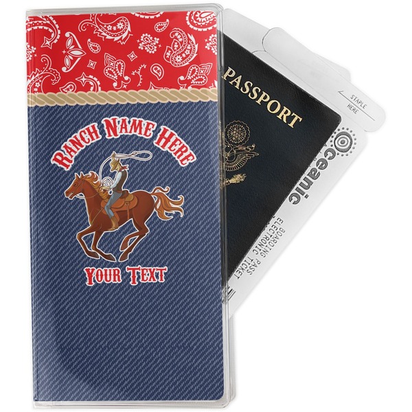 Custom Western Ranch Travel Document Holder