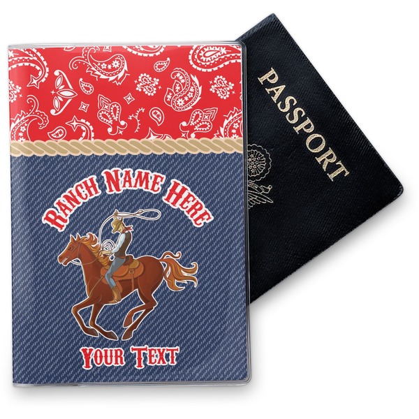 Custom Western Ranch Vinyl Passport Holder (Personalized)