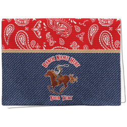 Western Ranch Kitchen Towel - Waffle Weave - Full Color Print (Personalized)