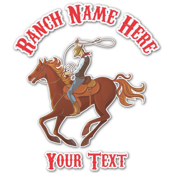 Custom Western Ranch Graphic Decal - Medium (Personalized)