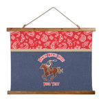 Western Ranch Wall Hanging Tapestry - Wide (Personalized)
