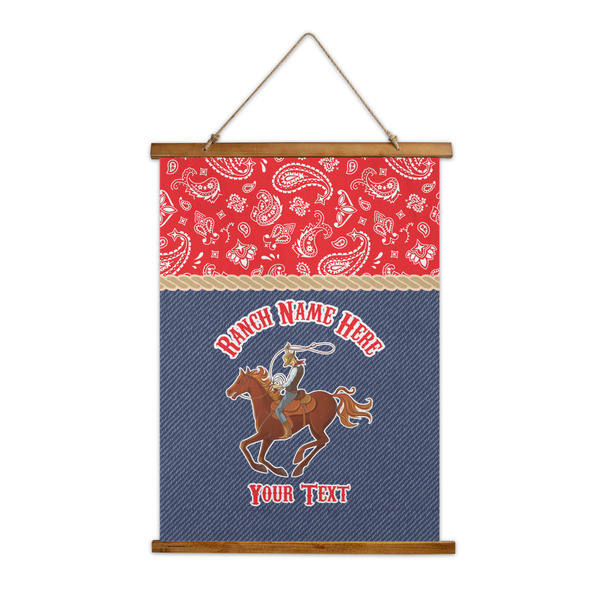 Custom Western Ranch Wall Hanging Tapestry - Tall (Personalized)