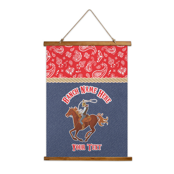 Custom Western Ranch Wall Hanging Tapestry - Tall (Personalized)