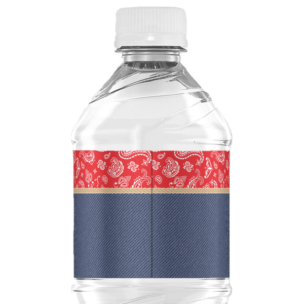 Western Ranch Water Bottle Label - Back View