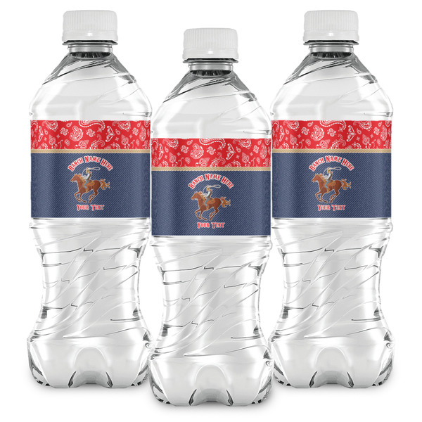 Western Ranch Water Bottle Labels - Front View