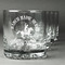 Western Ranch Whiskey Glasses Set of 4 - Engraved Front
