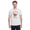 Western Ranch White Crew T-Shirt on Model - Front