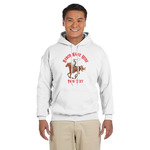 Western Ranch Hoodie - White - Small (Personalized)
