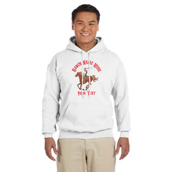 Western Ranch Hoodie - White (Personalized)