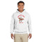 Western Ranch Hoodie - White (Personalized)
