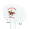 Western Ranch White Plastic 5.5" Stir Stick - Single Sided - Round - Front & Back