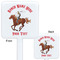 Western Ranch White Plastic Stir Stick - Double Sided - Approval