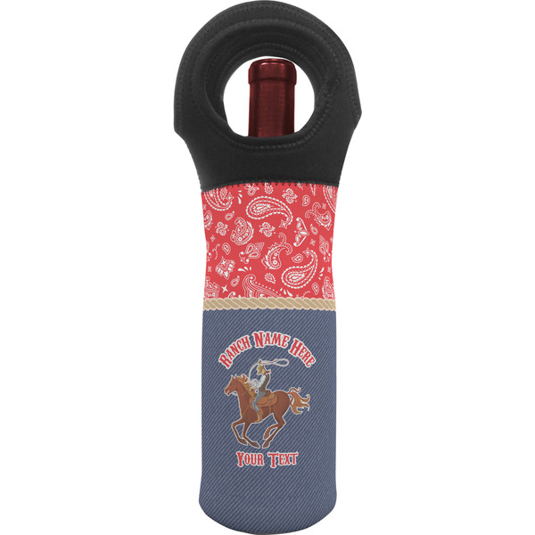 Custom Western Ranch Wine Tote Bag (Personalized)