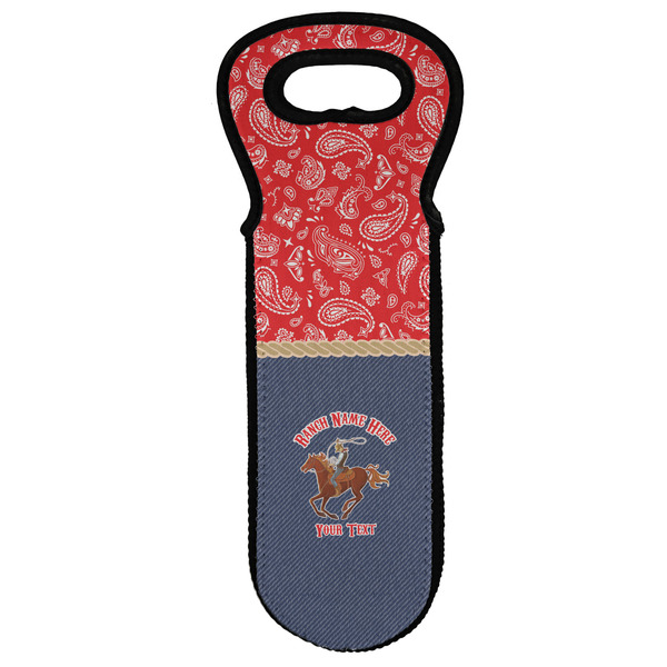 Custom Western Ranch Wine Tote Bag (Personalized)
