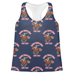Western Ranch Womens Racerback Tank Top - Large (Personalized)