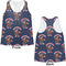 Western Ranch Womens Racerback Tank Tops - Medium - Front and Back